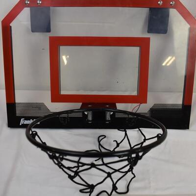 Nerf Fortnite Rifle (missing bullets), Mini Basketball Hoop (LED Partially) Used