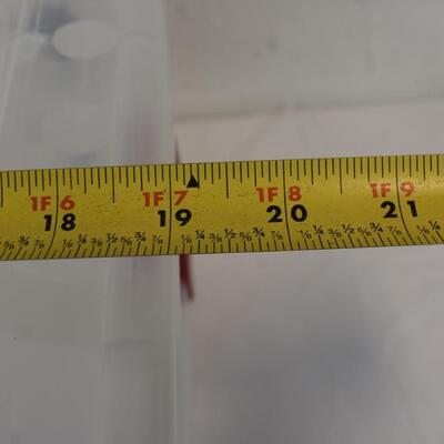 2 NO!Break 36 Qt Locking Lid Under Bed Plastic Storage (Lids are cracked)