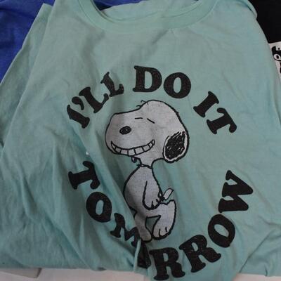 Men's Shirts, 7 T-Shirts, 1 Chaps Short Sleeve (Peanuts, Disney, Dragons)