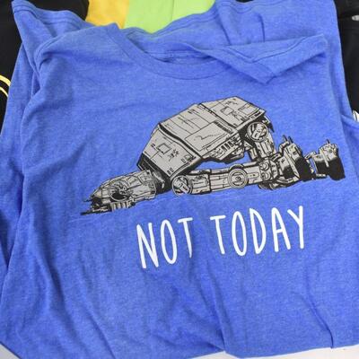 Men's Shirts, 7 T-Shirts, 1 Chaps Short Sleeve (Peanuts, Disney, Dragons)