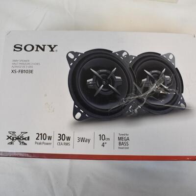 Sony 3Way Speakers, 4" (Opened)
