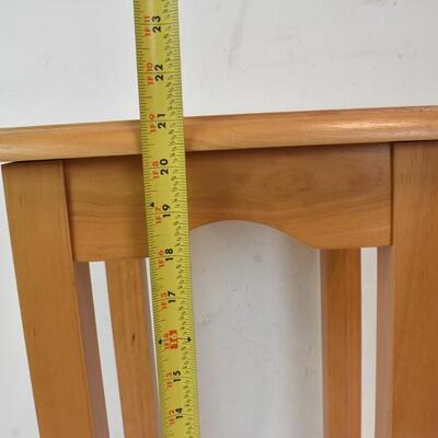 Light Brown Wooden End Table, Plant Stand 21"x12"x12"