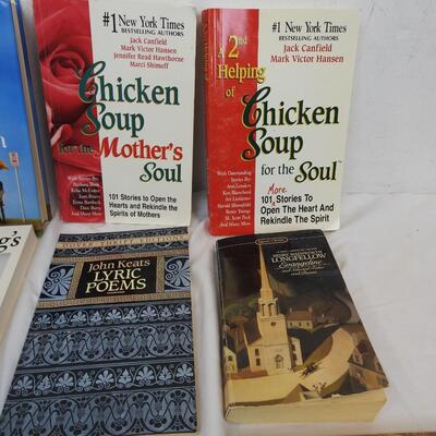 9 Books: Robert Frost, Longfellow, John Keats, Chicken Soup For The Soul