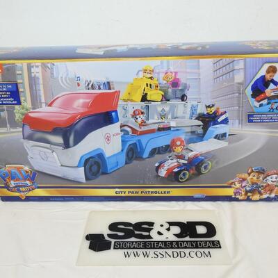 Paw Patrol Movie Transforming City Paw Patroller, Damaged, Missing Some Parts