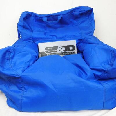 Big Joe Dorm Chair Smatmax Blue Fire: Has Half of Needed  Stuffing, 33in x 28in