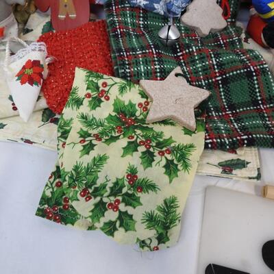 Holiday Decor and Ornaments and Tablecloths
