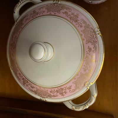 lot of 85pc Bavaria Winterling China from Germany Pink and Gold