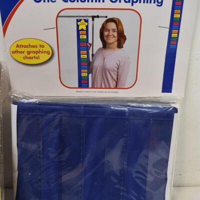 1 Column Graph Paper CutOuts,Snack Boxes Flag/Umbrella Pole Cover New Old Stock