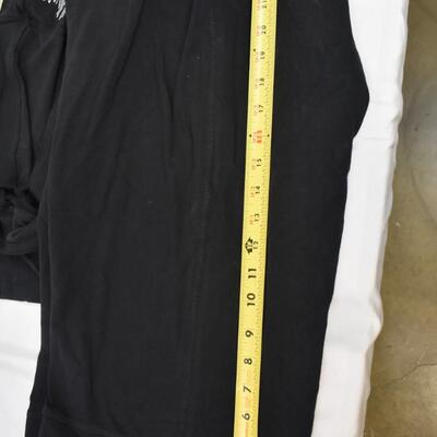2 Pair DriWorks Athletic Shorts Size 3X (24W-26W) Black - New