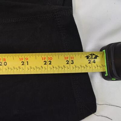 2 Pair DriWorks Athletic Shorts Size 3X (24W-26W) Black - New
