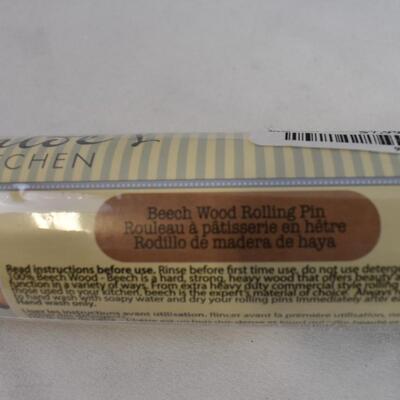 WetJet Refill, 4 pk 24 oz Colored Tumblers, 10 inch rolling pin. - New