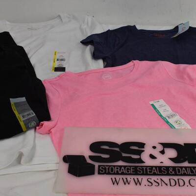 5 T-Shirts Total: 3 Adult- L/G (11-13), 2-L/G (10-12) Children. - New