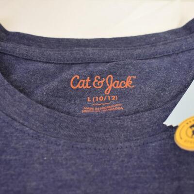 5 T-Shirts Total: 3 Adult- L/G (11-13), 2-L/G (10-12) Children. - New