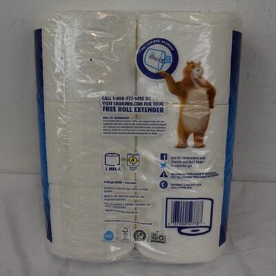 Mega Charmin Ultra Soft Toilet Paper. 4 Rolls - New