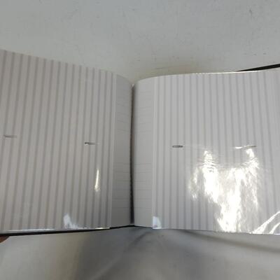 2 Photo Album Scrapbooks: 8x8 Scrapbook & Black Photo Album for 4x6 prints - New