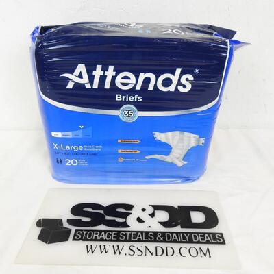 Attends Briefs Heavy Protection size X-Large qty 20 - New