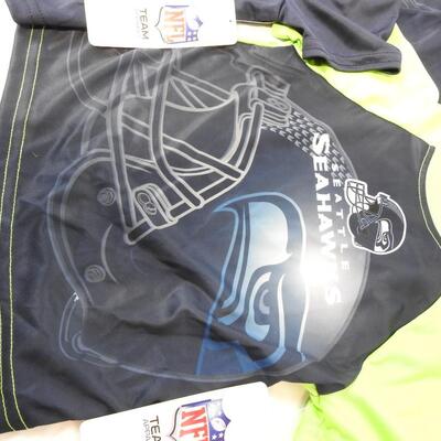 Qty 4 NFL Team Apparel Seattle Seahawks Kids Shirts all size 2T - New