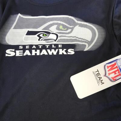 4 pc NFL Team Apparel Seattle Seahawks Kids Shirts, All Size 12m - New