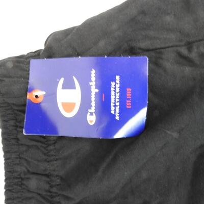 Men's Black Lounge Shorts by Champion Athleticwear, Size Large - New