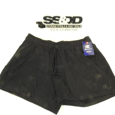 Men's Black Lounge Shorts by Champion Athleticwear, Size Large - New