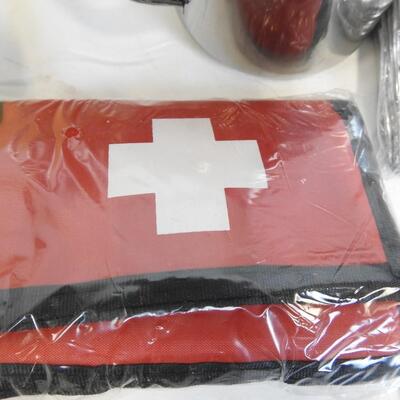 5 Gallon Bucket: Complete Survival Kit: Pan, Stove, Wind up Flashlight & Radio