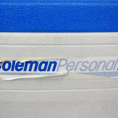 9 qt Igloo Cooler, Personal 16 Coleman Cooler, Coleman Lunch Bag, Ikea Bag