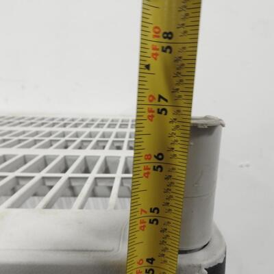 Storage Shelves, Grey, 24x36x57, Small Places on Shelves Broken, See Pioctures