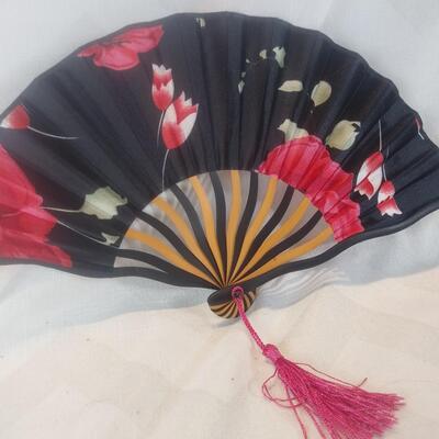 Wood and Fabric Fans