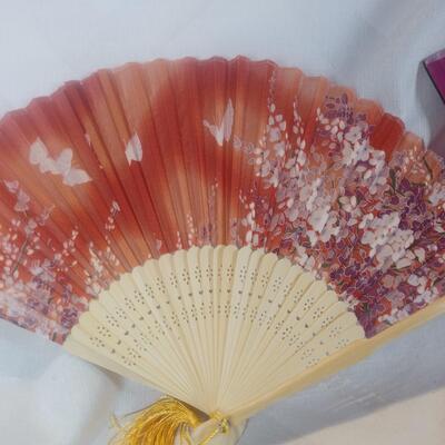 Wood and Fabric Fans