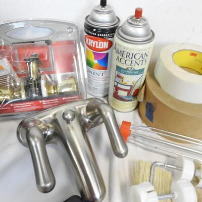 Home Improvement: Hardware Kits, Painting Supplies, Nickel Plated Faucet, etc