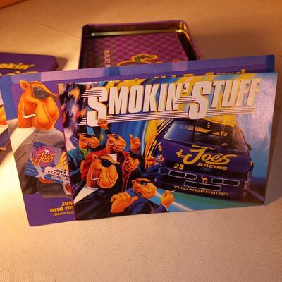 CAMEL CIGARETTES COLLECTORS TIN SMOKIN JOES RACING W/ MATCHES NIB. 1994