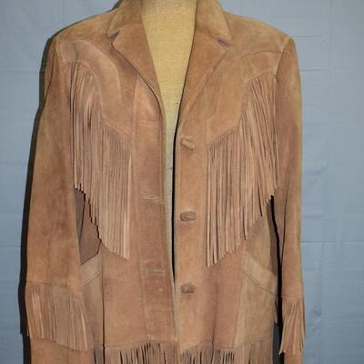 Brown Fringe Suede Jacket
