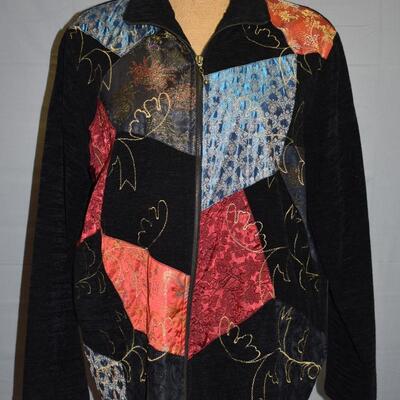 Black Japanese patch work jacket