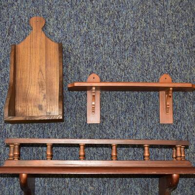 long rail shelf, paddle shelf, small shelf