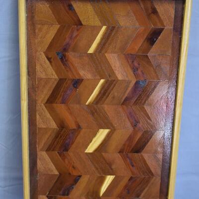 Wood Tray w/ diff colors