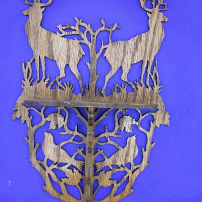 Wood Deer shelf