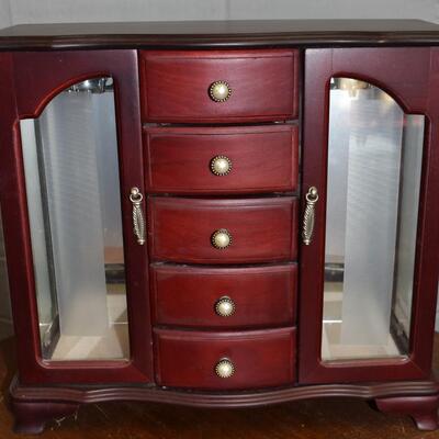 Cherry color jewelry box
