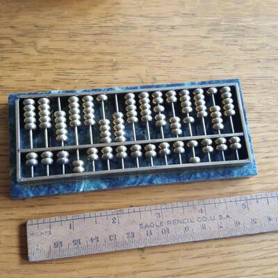 Brass & Marble Abacus
