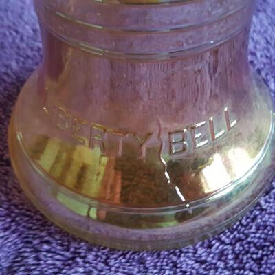 Glass Liberty Bell Dime Bank