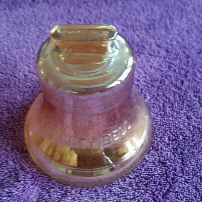 Glass Liberty Bell Dime Bank