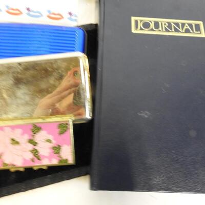 Personal Care Lot: Blow Dryer, Nail Polish, Make-Up Bag, Jewelry Bag, Card Cases