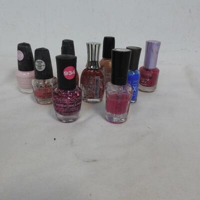 Personal Care Lot: Blow Dryer, Nail Polish, Make-Up Bag, Jewelry Bag, Card Cases