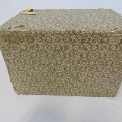 2 Porcelain Dolls w/Vintage Hat Box Style Cases, Additional Clothing, Fan