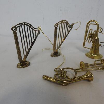 Brass(?) Instruments Ornaments