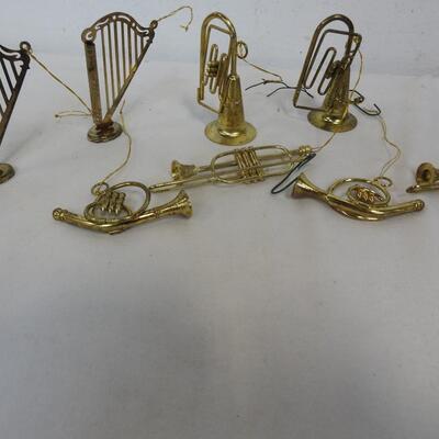 Brass(?) Instruments Ornaments