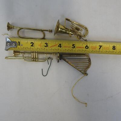 Brass(?) Instruments Ornaments