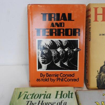 7 Hardcover Fiction Books: Trial and Terror -to- Lord of the Far Island