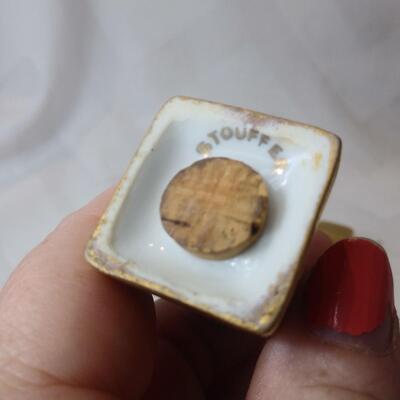 Gold Plated Miniature Salt and Pepper Set