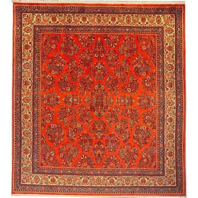Fine quality,  Persian Hand-Knotted Sarough Fine Quality                  
Wool Rugs, 7' X 9'                         
on...