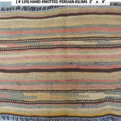 Fine quality,  Persian Hand Knotted Vintage Kilims, 2' X 4'                         
on Perfect Conditions 
Retail Price=...